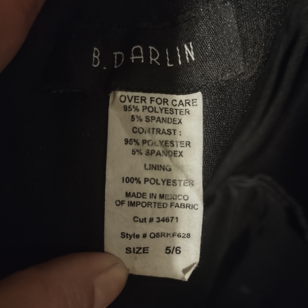 B Darlin Black Dress with Silver Accents - Picture 3 of 3